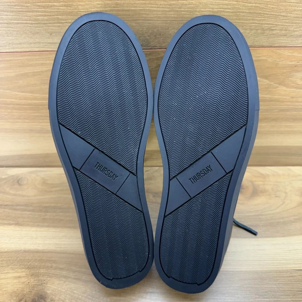 Thursday Premier Sneaker Womens 9.5 Black Leather Low Top Modern Minimalist Walk